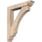 Ekena Millwork Imperial Traditional Smooth Bracket w/ Offset Brace, Douglas Fir, 5 1/2"W x 28"D x 32"H BKT0604X28X32IMP01SDF - alternate 1